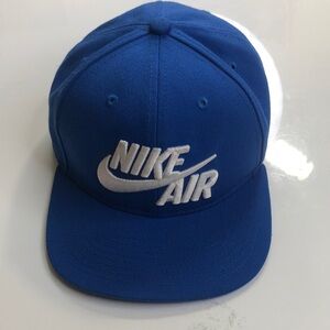 Nike Pro Air‎ Cap Boy Size 4-7 Blue Adjustable Performance Embroidered Logo Hat